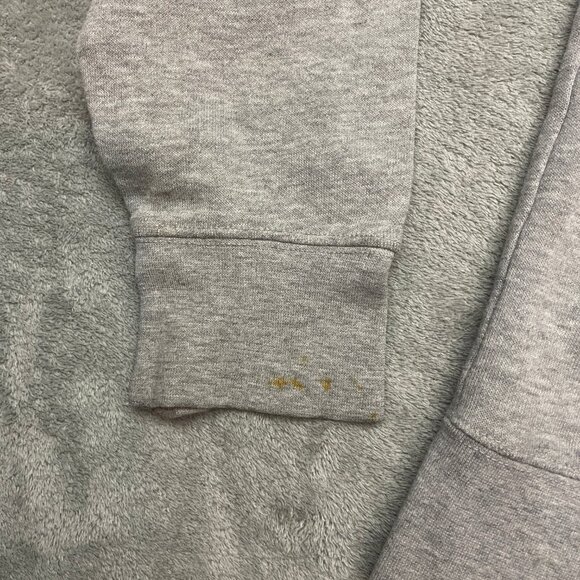 The North Face Hoodie Women Medium Gray Purple Sweatshirt Half Dome Logo - Picture 2 of 9